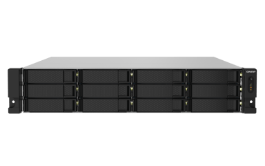 QNAP TS-1232PXU-RP NAS Rack (2U) Annapurna Labs AL324 4 GB DDR4 0 TB QNAP QTS Svart