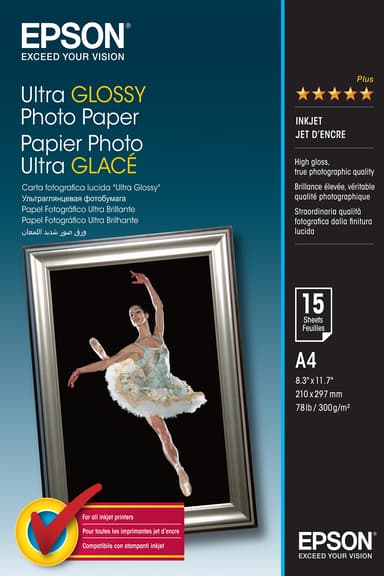 Epson Papier Photo Ultra Glossy A4 15-Ark 300g 