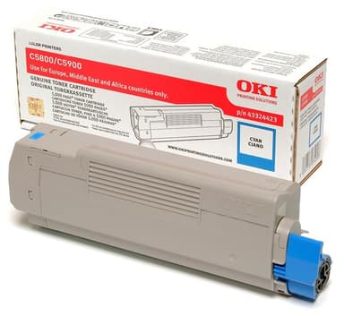 OKI Värikasetti Syaani - C5800/5900
