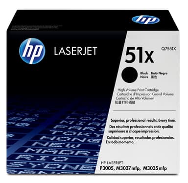 HP Värikasetti Musta 13K - Q7551X