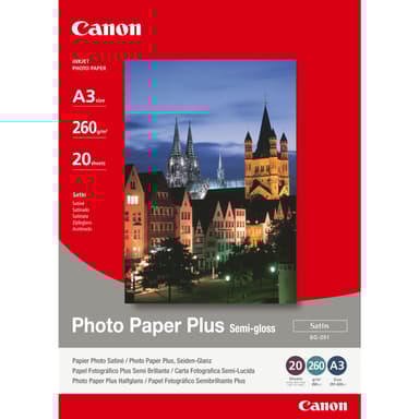 Canon Papir Photo+ Semi Glossy Sg-201 A3 20-ark 260G 