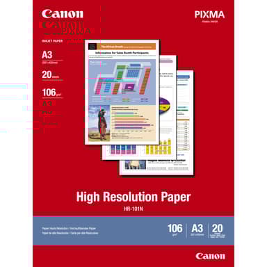 Canon Papir High Resolution HR-101N A3 20-Ark 106g 