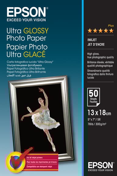 Epson Papir Photo Ultra Glossy 13x18cm 50 ark 300 g 