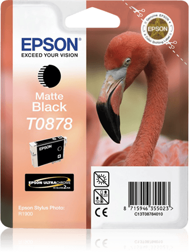 Epson Inkt Mat Zwart T0878 - R1900 