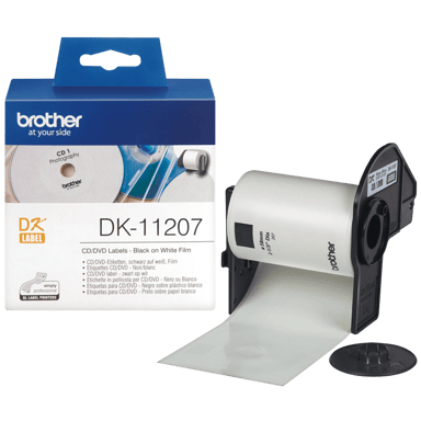 Brother CD/DVD-etiketter Papper 58mm Svart/Vit 