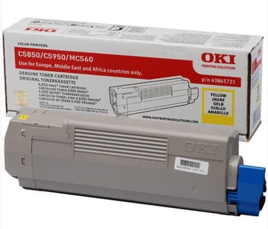 OKI Toner Geel 6k - C5850/5950 