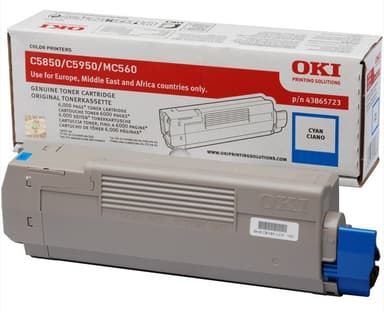 OKI Toner Cyan 6k - C5850/5950 