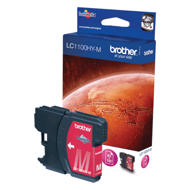 Brother Muste Magenta LC1100HYM 750 SIDOR 