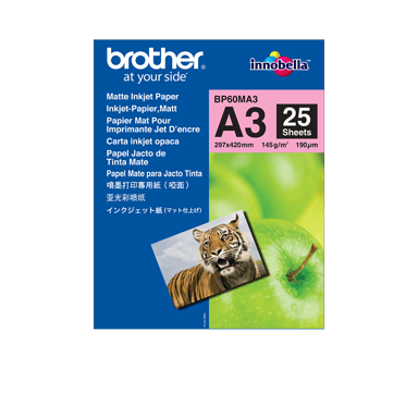Brother Papier Foto Matt A3 25 vellen 145 g 