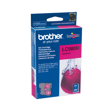 Brother Blæk Magenta LC980M - DCP-145C 