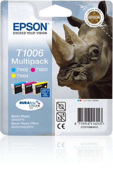 Epson Bläck Multipack T1006 - BX600 (C,M,Y) 
