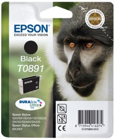 Epson Muste Musta T0891 - STYLUS SX100/SX105 