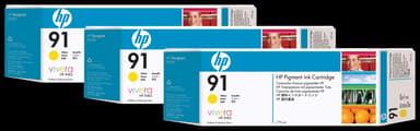 HP Bläck Gul No.91 - Z6100 775ml 3-PACK 