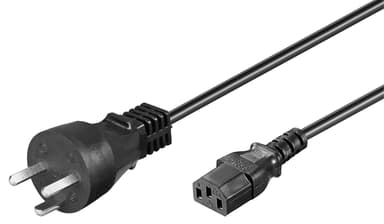 Microconnect Strømkabel 1.8m Strømplugg type K C13 Svart