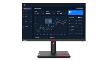 Lenovo ThinkVision T22i-30 LED display 54,6 cm (21.5") 1920 x 1080 Pixels Full HD Zwart 21.5" 1920 x 1080pixels IPS 16:9 60Hz