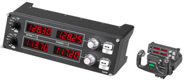 Logitech Pro Flight Radio Panel Rød, Sølv, Svart