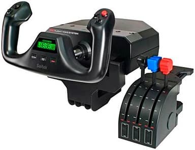 Logitech Flight Yoke System Zwart
