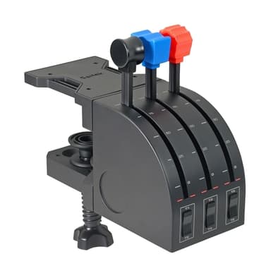 Logitech Pro Flight Throttle Quadrant Blå, Röd, Svart