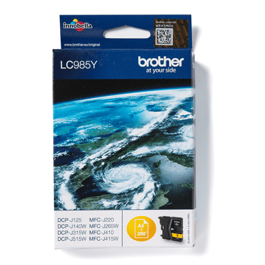 Brother Blekk Gul LC985Y - DCP-J125 