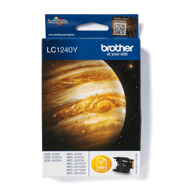 Brother Bläck Gul LC1240Y - MFC-J6510DW 