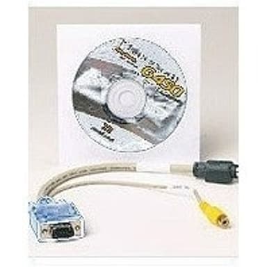 Matrox S-Video- / komposiittikaapeli 0.3m VGA (D-Sub) 1x S-Video / 1x Composite Musta