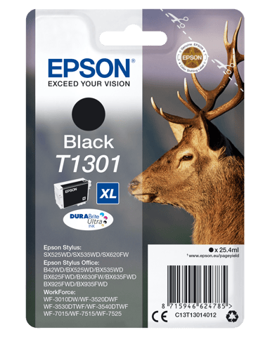 Epson Muste Musta T1301 XL - BX320FW/525WD 