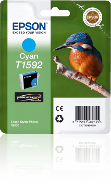 Epson Blæk Cyan T1592 - R2000
