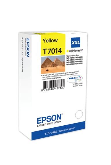 Epson Muste Keltainen T7014 XXL - WP4000/4500 