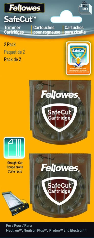 Fellowes SafeCut erstatningsblader 2-pakning - Proton A4/A3 
