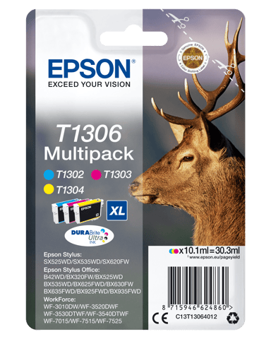 Epson Bläck Multipack 3-ColorS T1306 - BX320FW 