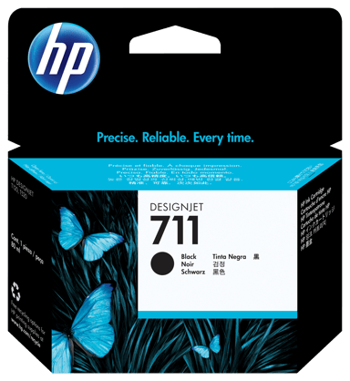 HP Inkt Zwart 711, 80ml - DJ T120