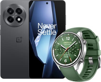 OnePlus 13R 256GB Svart + OnePlus Watch 2R