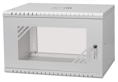 Direktronik Väggrack 19" 6U 35CM Glasdörr