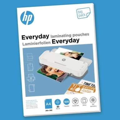 HP Everyday lamineringspåsar 80mic A4 100st 