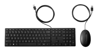 HP 320MK kablet mus og tastatur Kablet Nordisk
