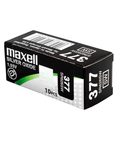 Maxell Nappiparisto SR626SW/377 Hopeaoksidi 10 kpl 