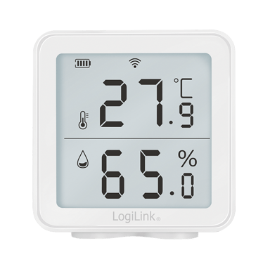 Logilink Smart temperatur- og luftfugtighedssensor Wifi Tuya 