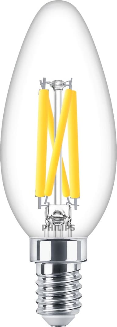 Philips LED E14 Kron Klar 3.4W (40W) 470 Lumen 