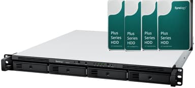 Synology RS822+ 4-Bay NAS with 4 x 4TB drives (16TB) not installed 