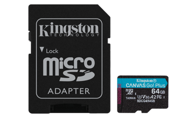 Kingston Canvas Go Plus Gen4 64GB MicroSD UHS-I