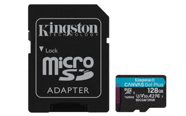 Kingston Canvas Go Plus Gen4 128GB MicroSD UHS-I