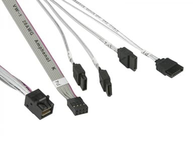 Supermicro Mini-SAS HD SFF-8643 to 4xSATA Reverse 0.5M 