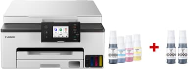 Canon Maxify Mega Tank GX1050 EB2 A4 MFP + 2 mustaa lisämustepatruunaa 
