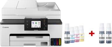 Canon Maxify Mega Tank GX2050 EB2 A4 MFP + 2 Ekstra Svart Blekkpatroner 
