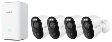 Reolink Home Hub + 4x Argus 3 Ultra 8MP Batteri WiFi-kamera 