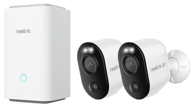 Reolink Home Hub + 2x Argus 3 Ultra 8MP Batteri WiFi-kamera 