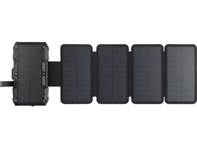 Sandberg Solcelle Powerbank med 5 paneler, 27000mAh 27000, 99.9mAh Sort