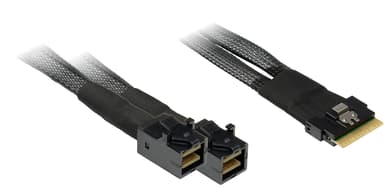 Inter-tech SFF-8654 to 2x SFF-8643 Adapter Cable 0.75M 