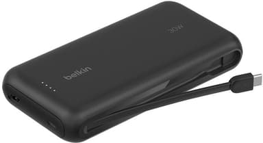 Belkin Powerbank PD 30W Integrated USB-C Cable 20000mAh Svart
