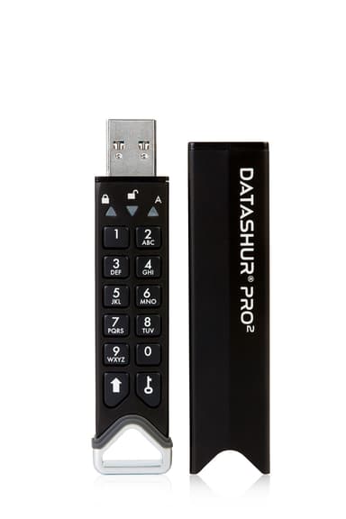 Istorage Datashur Pro2 USB3 256-bit 8GB 8GB USB Type-A Svart